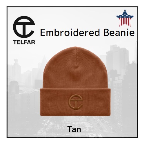 【日本未入荷】TELFAR ビーニー TAN まとう抜け感。