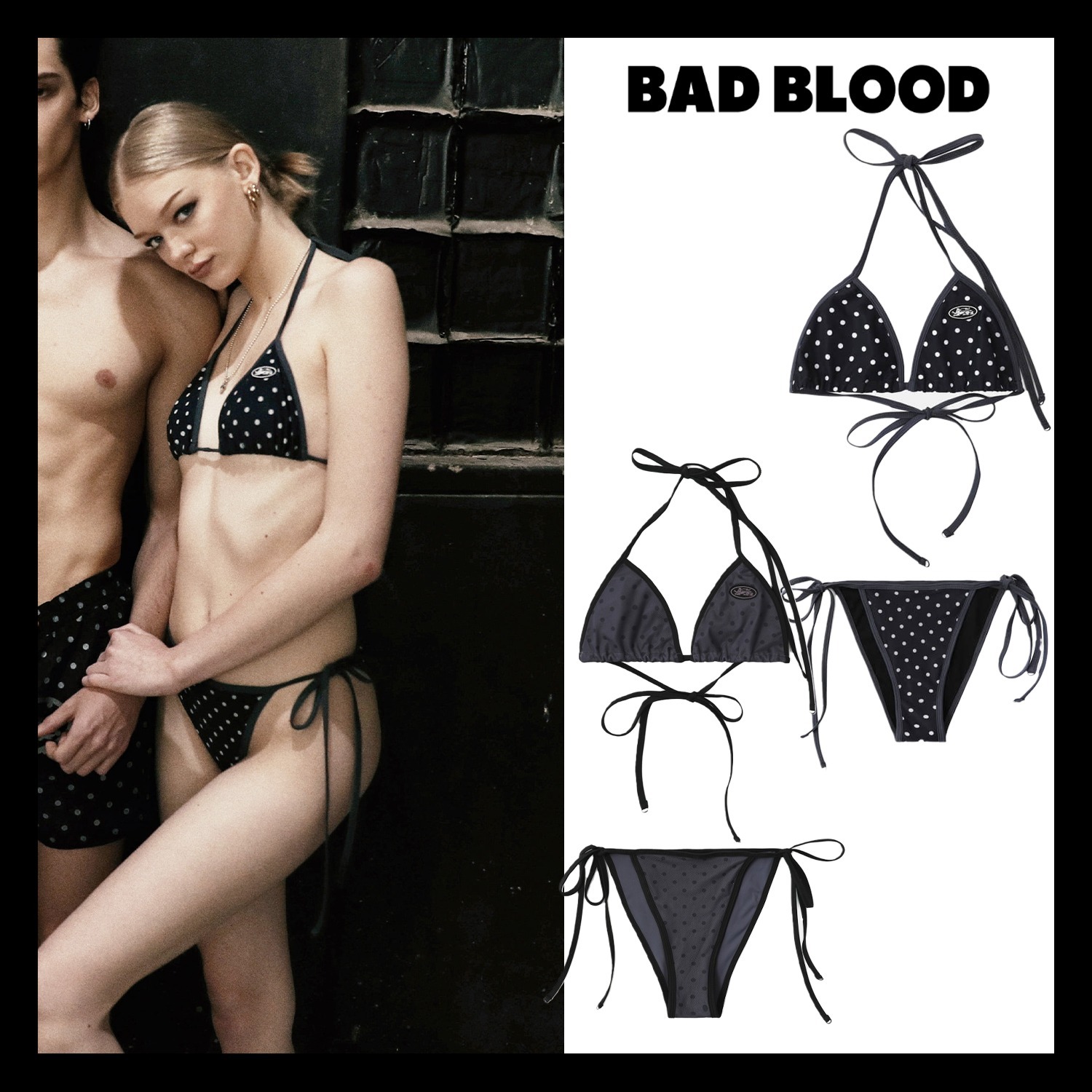 【BADBLOOD】Splash Dot Bikini SET ☆ビキニ ☆