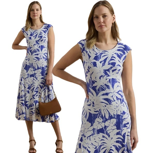 【Lauren Ralph Lauren】ストレッチジャージー ワンピース