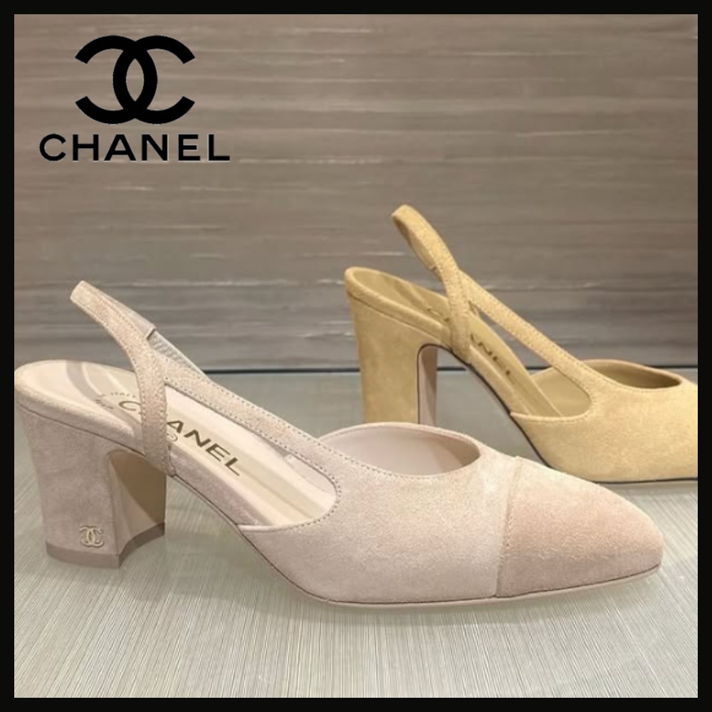 【スエード生地♡】CHANEL スエードパンプス