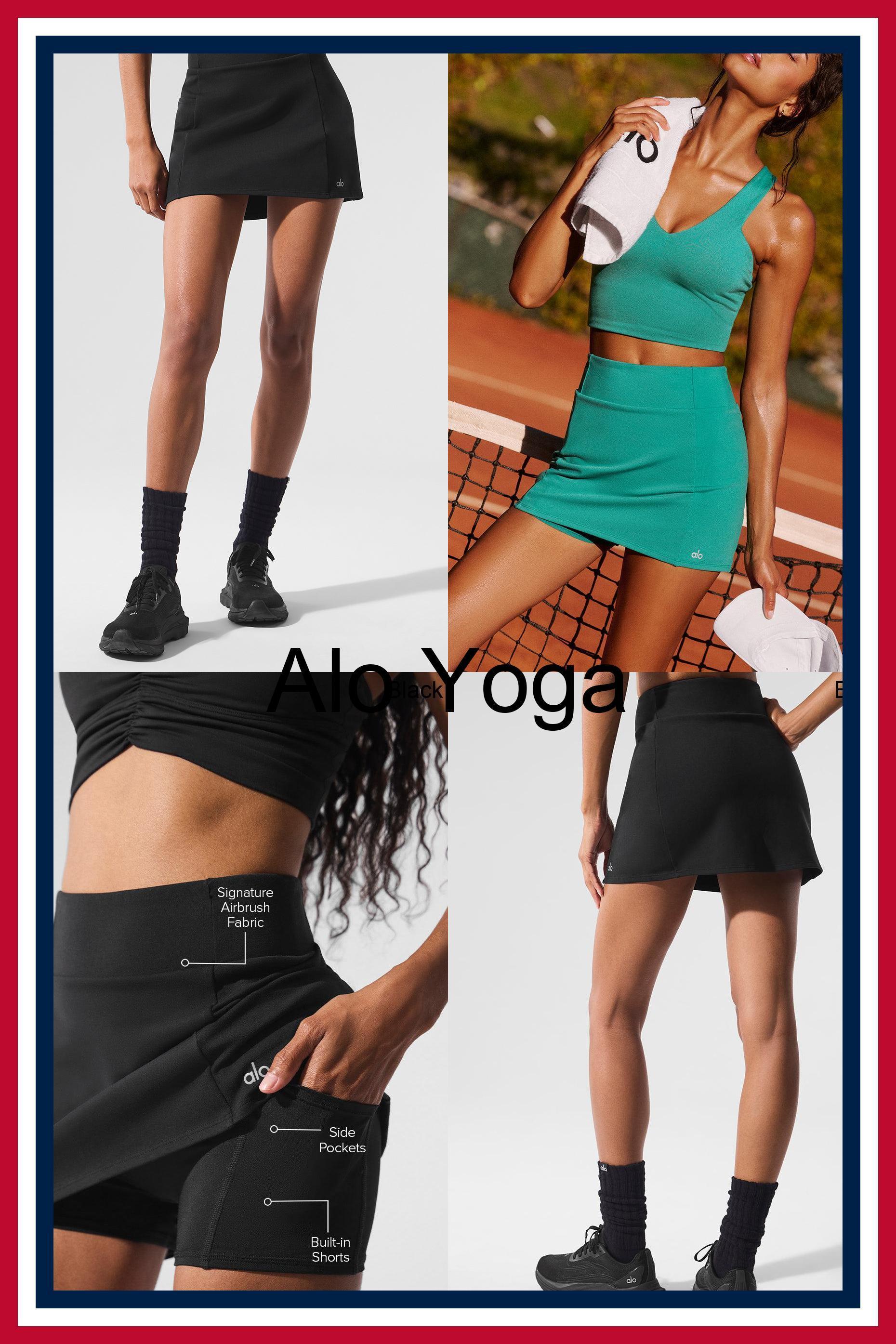 ミニスカート [Alo Yoga] Airbrush High-Waist Good Form Tennis Skirt