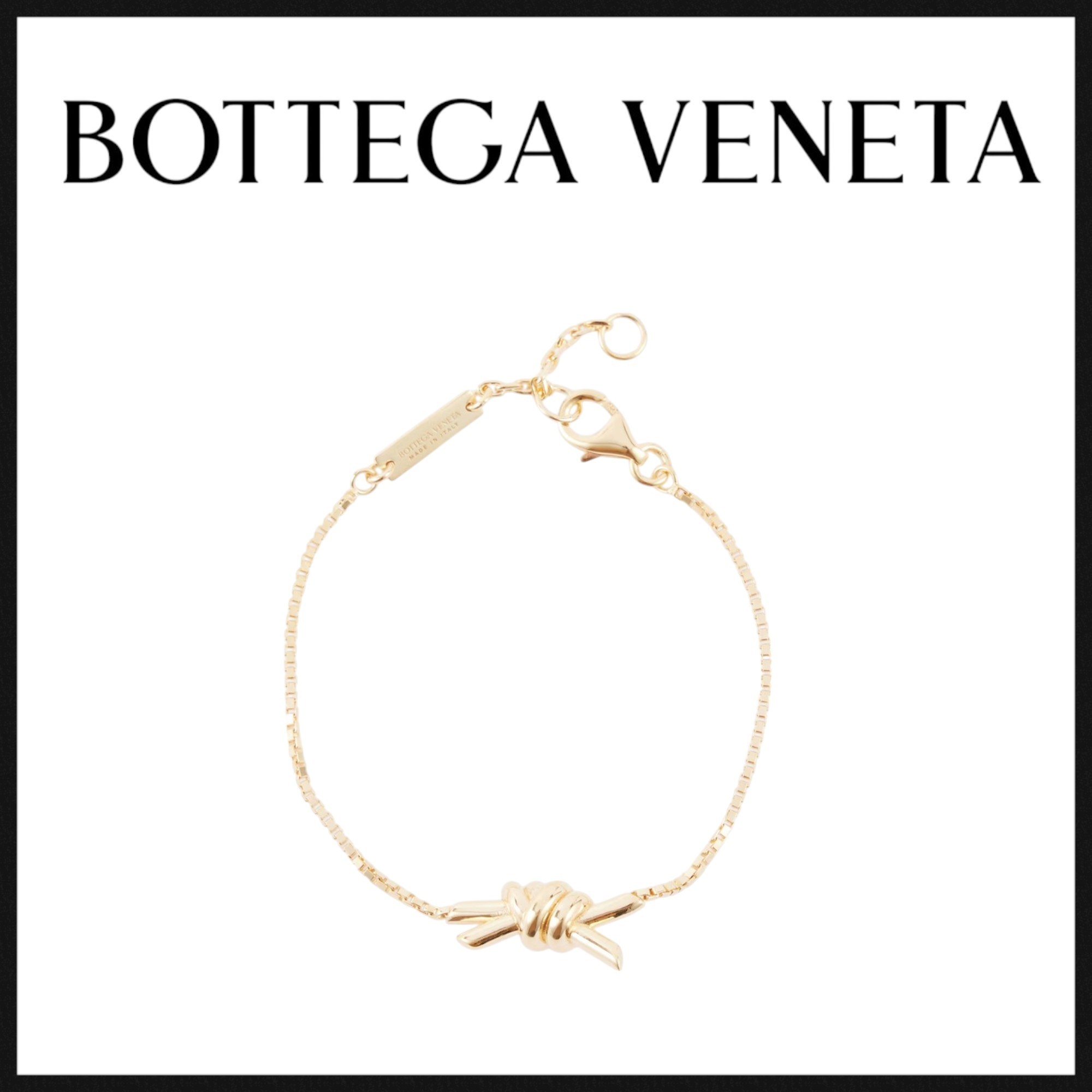 Bottega Veneta ノット金 スターリングシルバーブレスレット