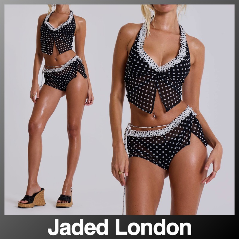 JADED LONDON Polka Ruffle 水着セット 上下 送料/関税込