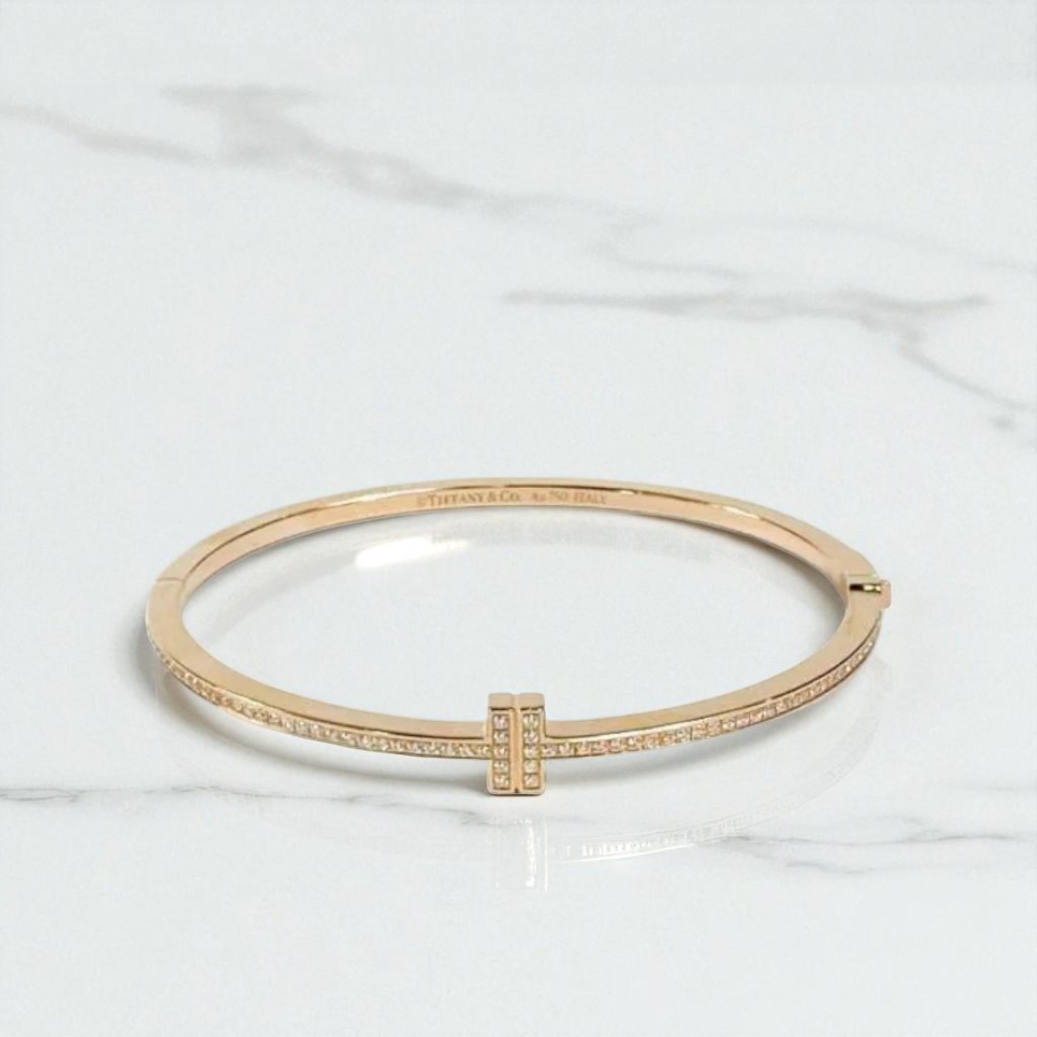 【TIFFANY & CO 】ティファニー★ Tブレスレット 【ランク：A】