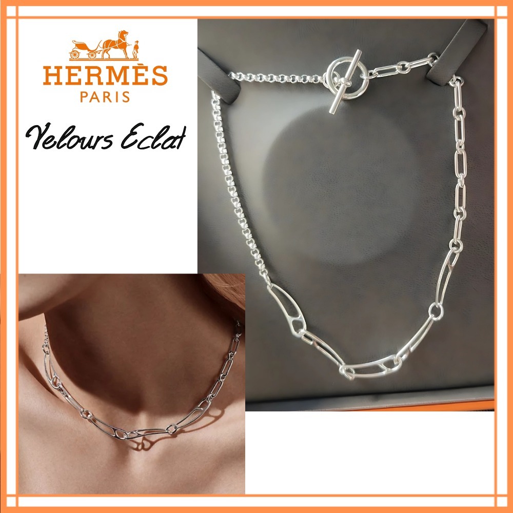 モード感漂う魅力【HERMES】シェーヌダンクル パンク ネックレス