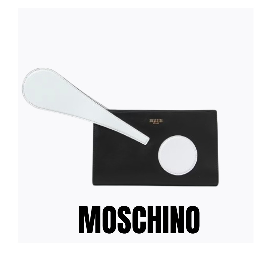 【MOSCHINO】エクスクラメーションマーク クラッチバッグ