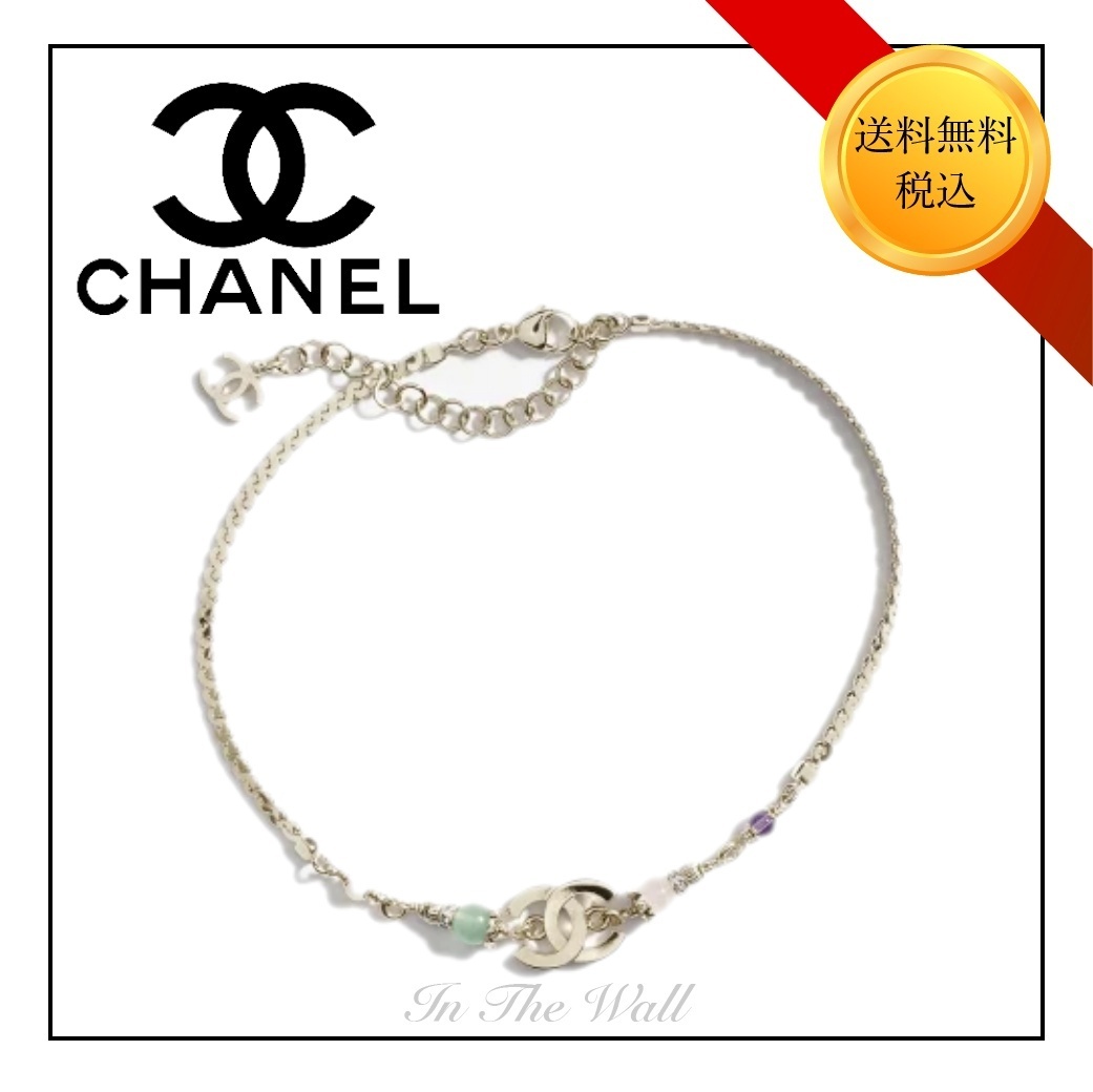 25A★ラグジュアリーな装いで♪【CHANEL】チョーカー CCロゴ