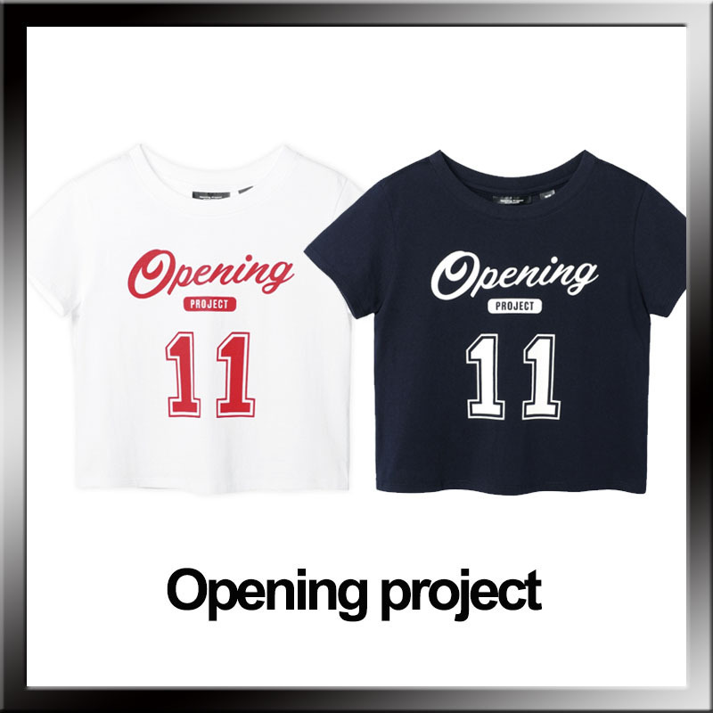 ☆OPENING PROJECT☆W CROPPED NO11 HALF T SHIRT