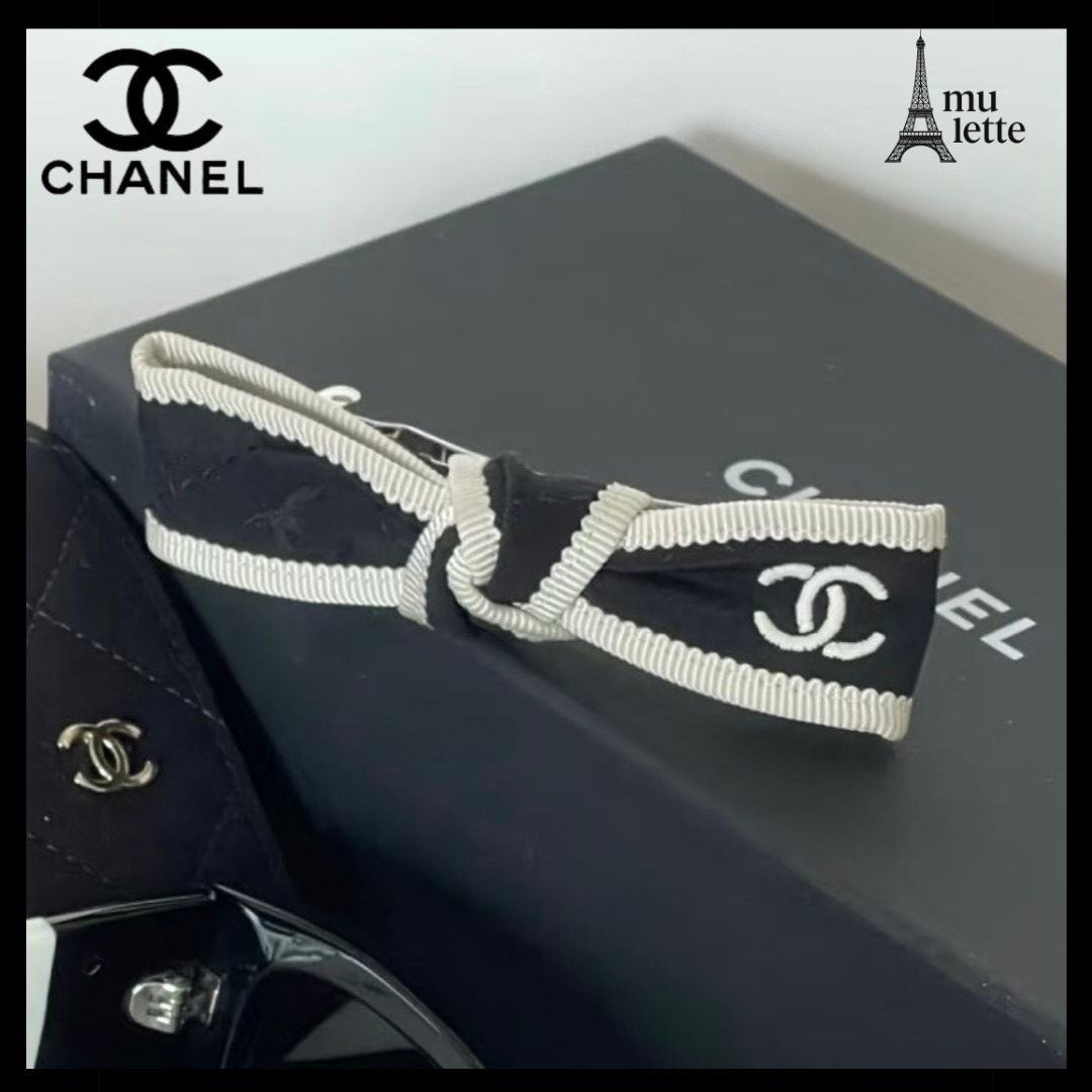 リボンモチーフ♪【CHANEL】ボウ バレッタ