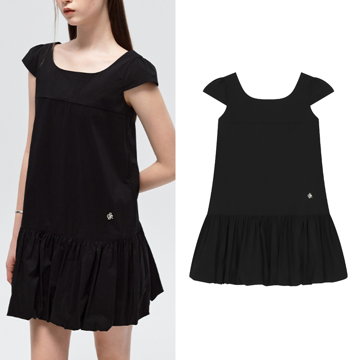 ワンピース Citybreeze Square neck balloon mini one piece RM5B0102
