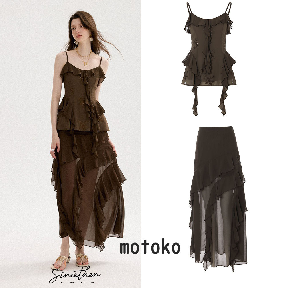Since Then フレンチ キャミソール フリル スカート 2点セット