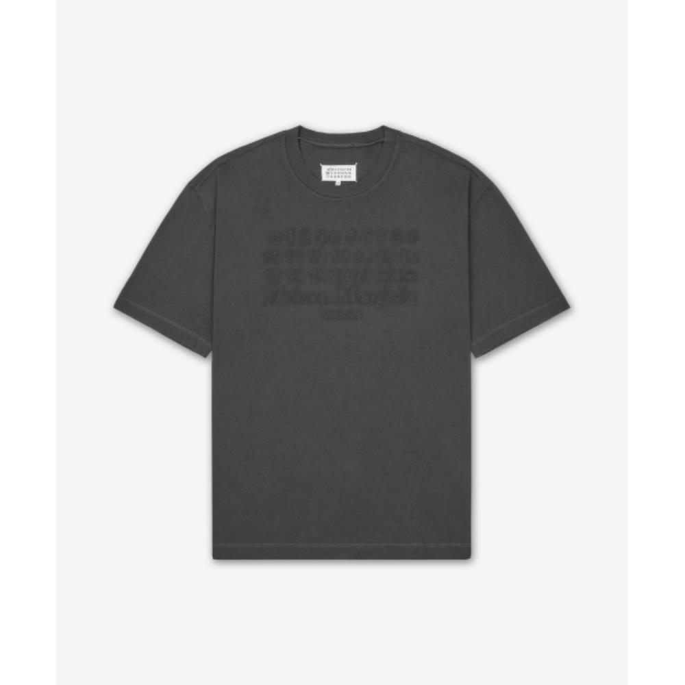★Maison Margiela★ Overdye Logo T-Shirt Washed Black S50GC0