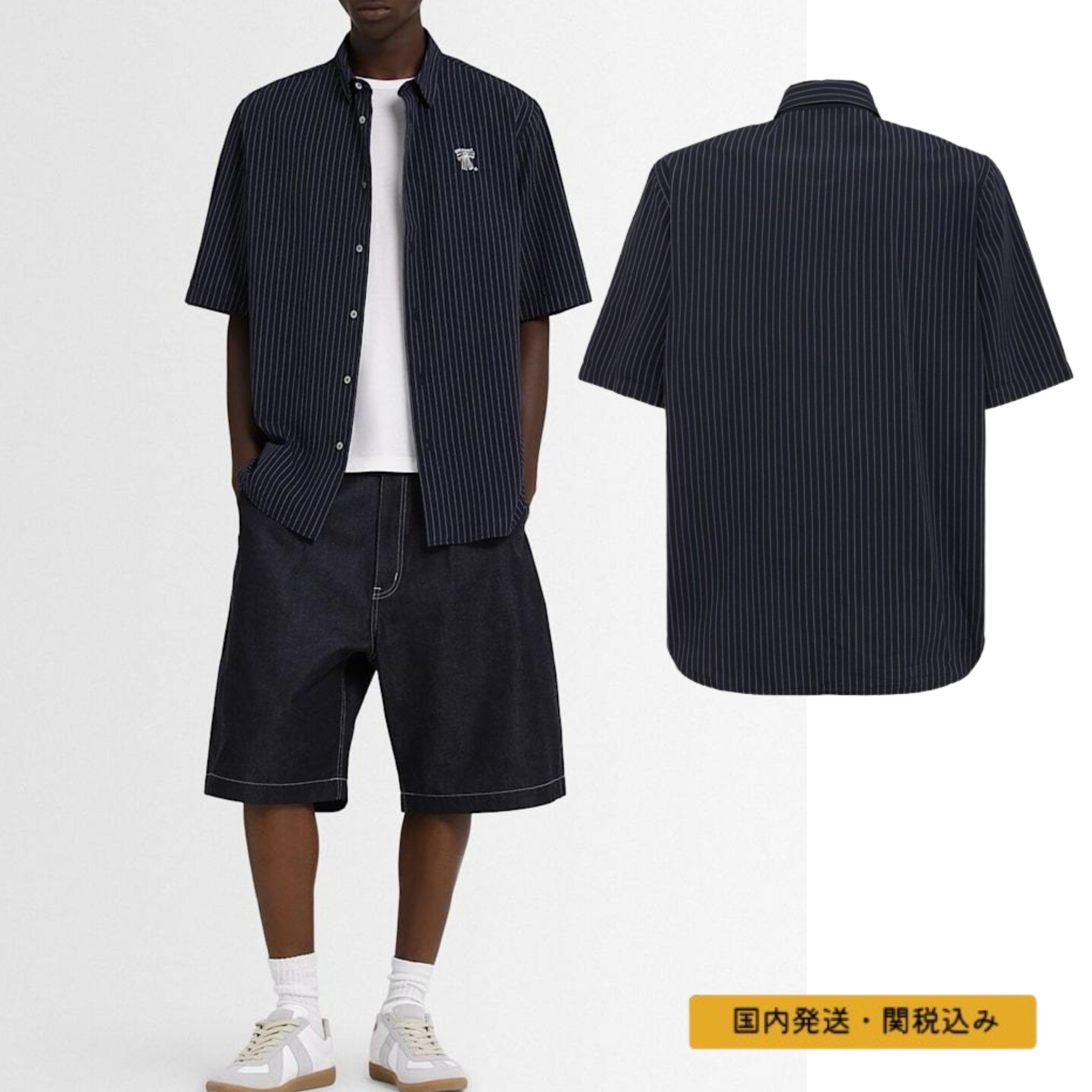 【Acne Studios】半袖 コットン ロゴシャツ☆関税込