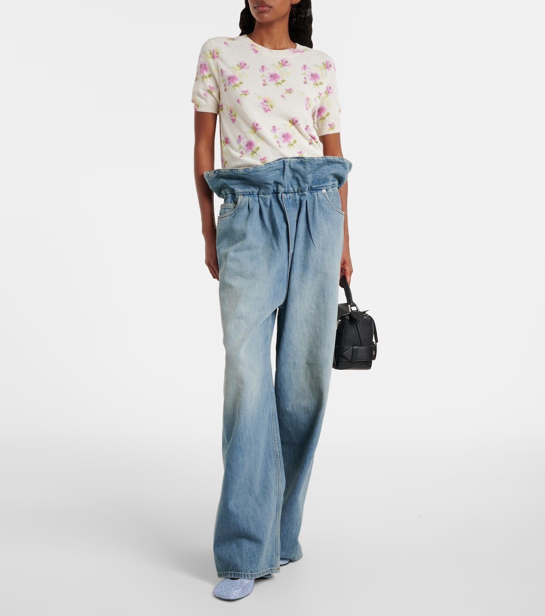《otona MUSE掲載》LOEWE ハイライズワイドレッグジーンズ