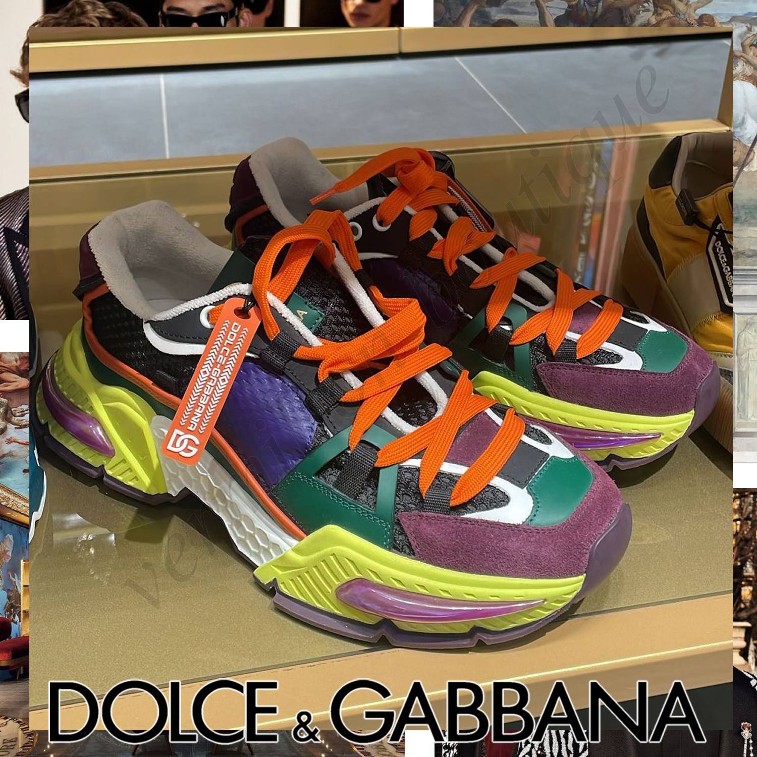 Dolce & Gabbana Airmaster ローカット スニーカー マルチカラー