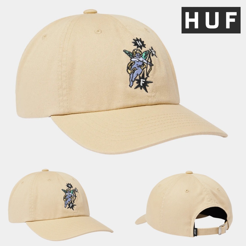 HUF : CUPIDカーブバイザー6パネルキャップ
