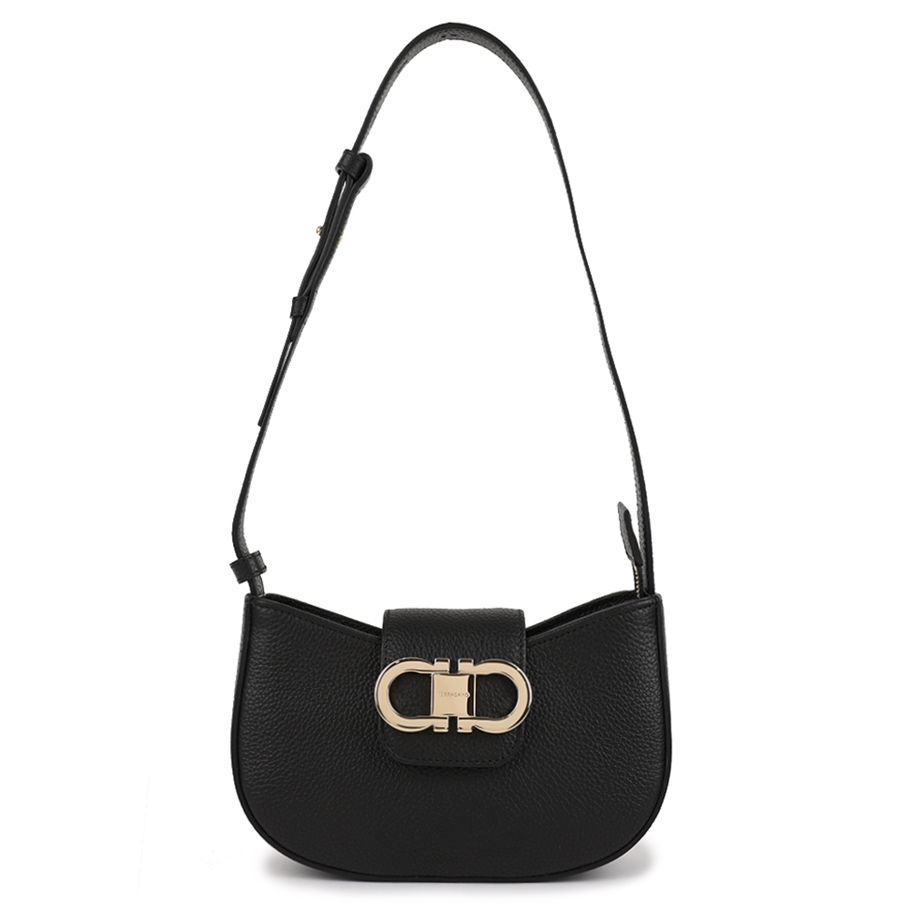【FERRAGAMO】DOUBLE GANCINI MINI BAG