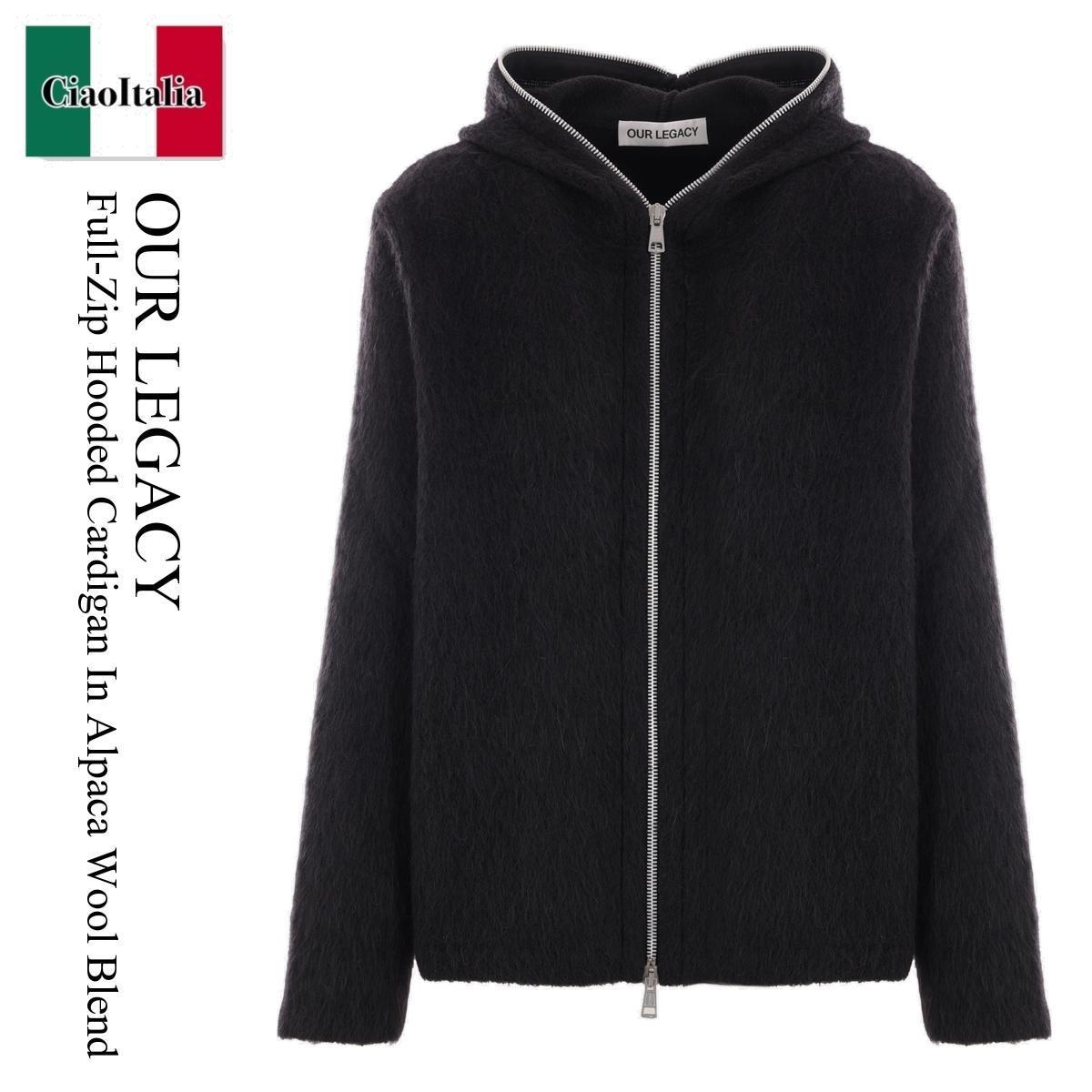 カーディガン Our Legacy Full-Zip Hooded Cardigan In Alpaca Wool Blend