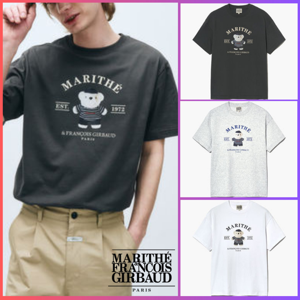 ★Marithe Francois Girbaud★DOODLE BEAR IMAGE GRAPHIC TEE