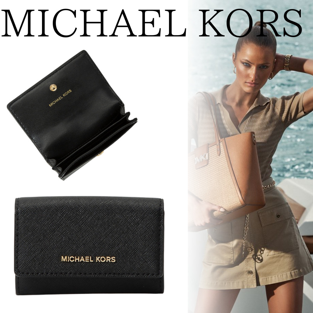 ■MICHAEL KORS■JETSETアコーディオンビジネスカードホルダーS