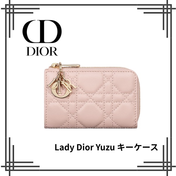 【Dior】 Lady Dior Yuzu キーケース