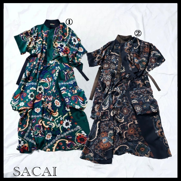 sacai 国内買付 Floral Print Dress