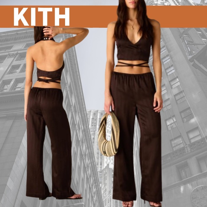 エレガントを纏う【KITH】ホルターネックとパンツのセットアップ