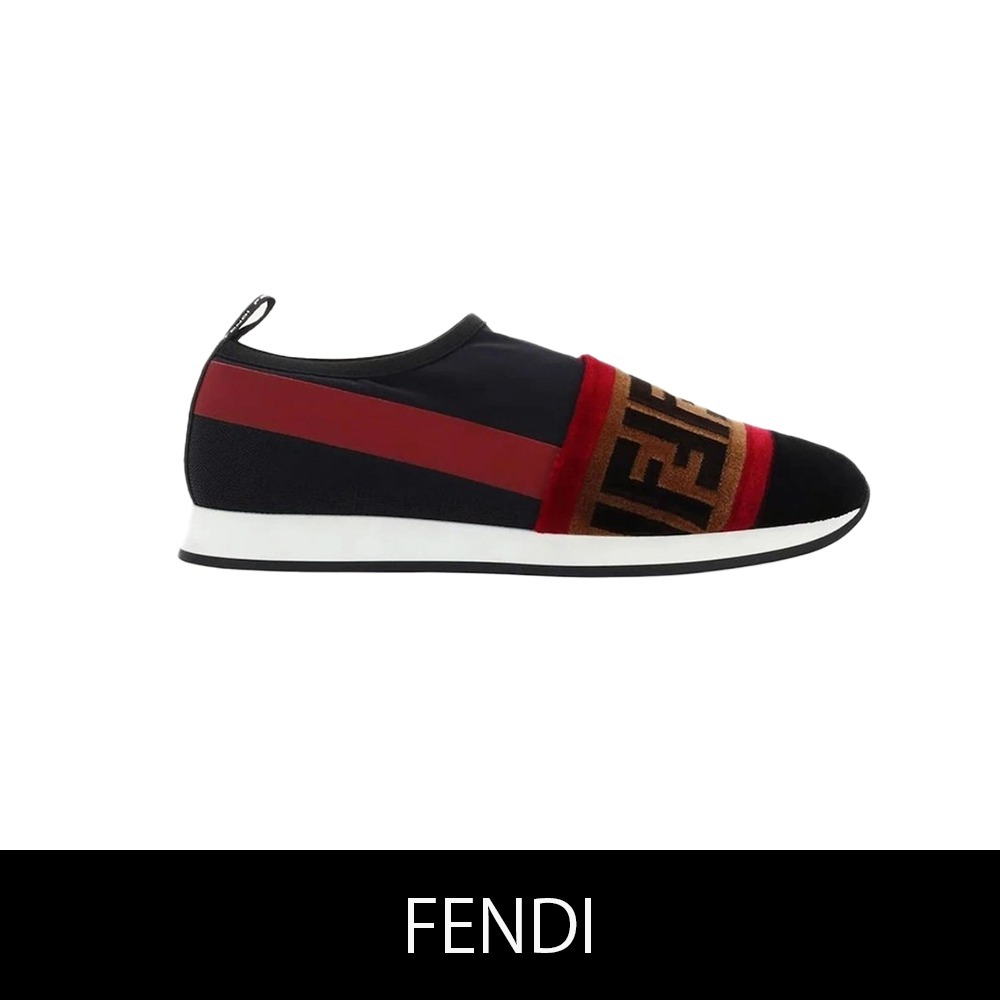 FENDI★ロゴディテールラウンドトゥスリッポンシューズ★送関込