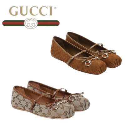 GUCCI グッチ フラットシューズ ベージュ