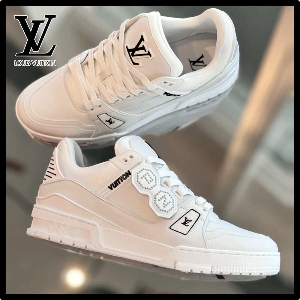 【NIGO☆限定アイテム☆ホワイト】Louis Vuitton★LVトレイナー