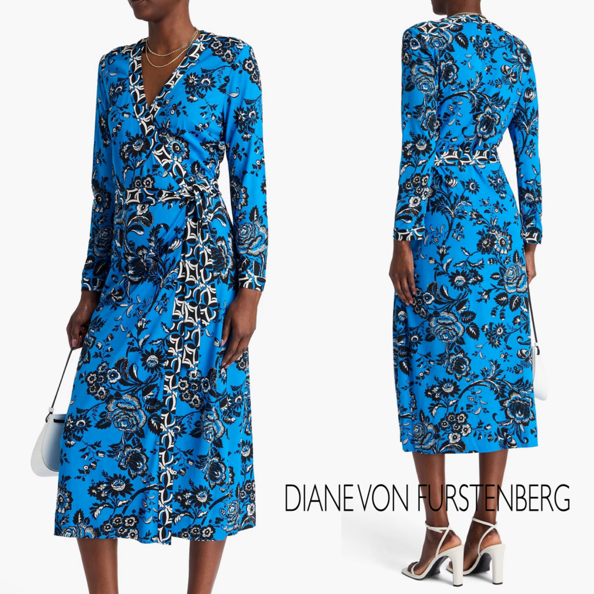 シルク★花柄★ラップワンピース★ DIANE VON FURSTENBERG