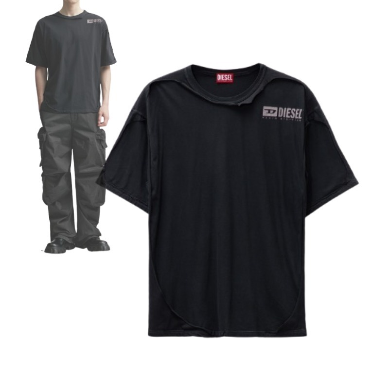 関税込み【DIESEL】デストロイドピールオフエフェクト付 Tシャツ
