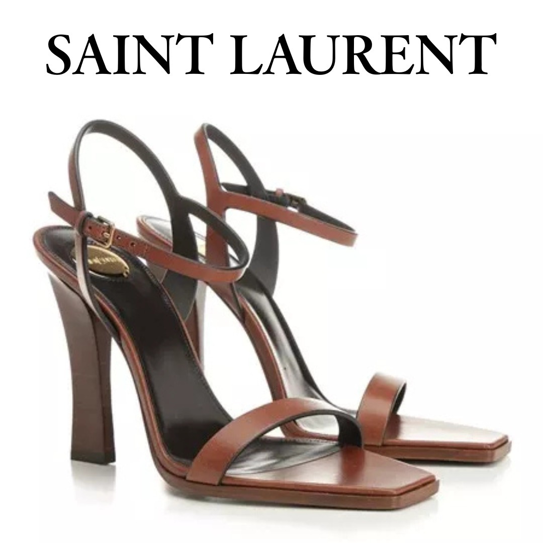 【送料関税込】Saint Laurent スーザン レザーサンダル
