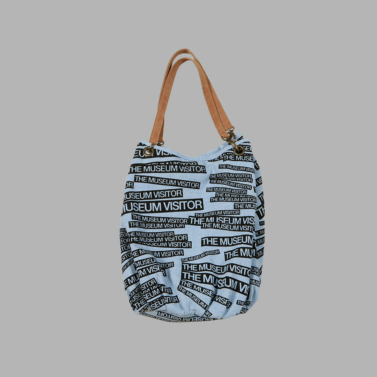 [THE MUSEUMVISITOR]ロゴ レザー ストラップ TOTE BAG
