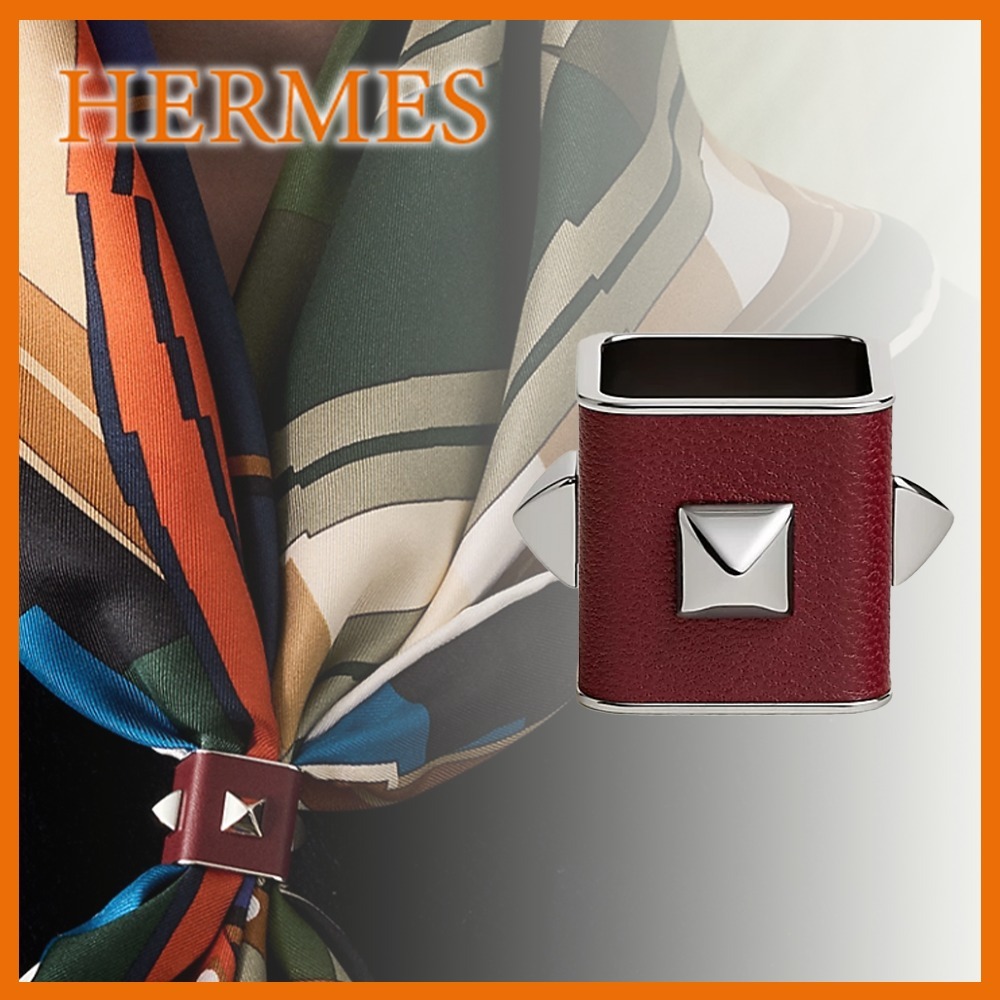 【新たなアレンジ☆】HERMES Medor Sellier スカーフリング