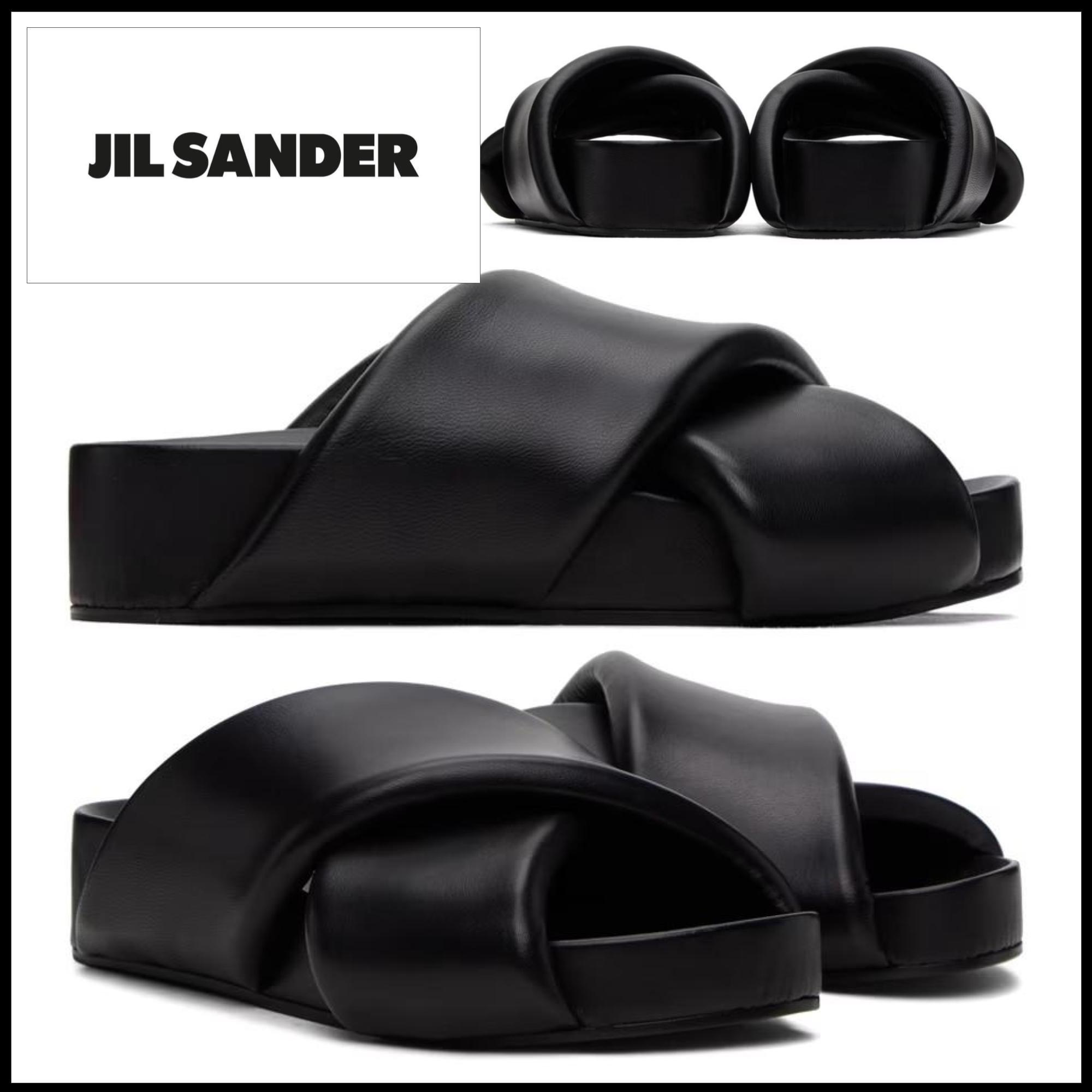 残り僅か★【Jil Sander】パデッドサンダル（ブラック）