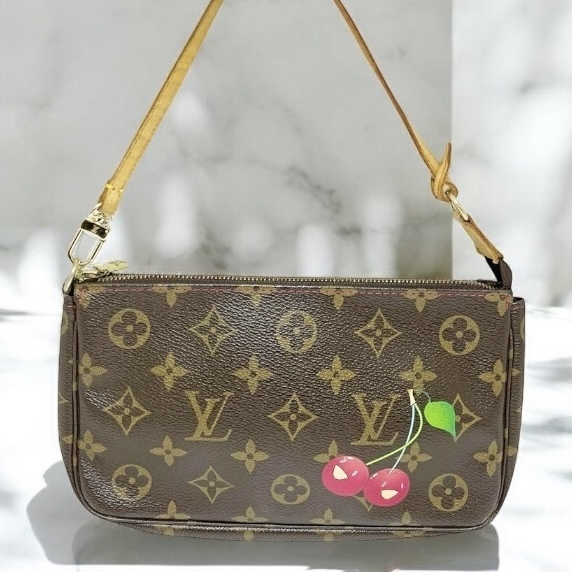 LOUIS VUITTON アクセソワール チェリー ハンドバッグ ポーチ