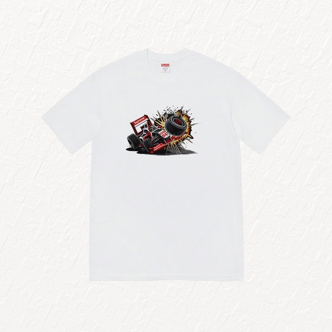 Tシャツ・カットソー Supreme Crash T-Shirt White