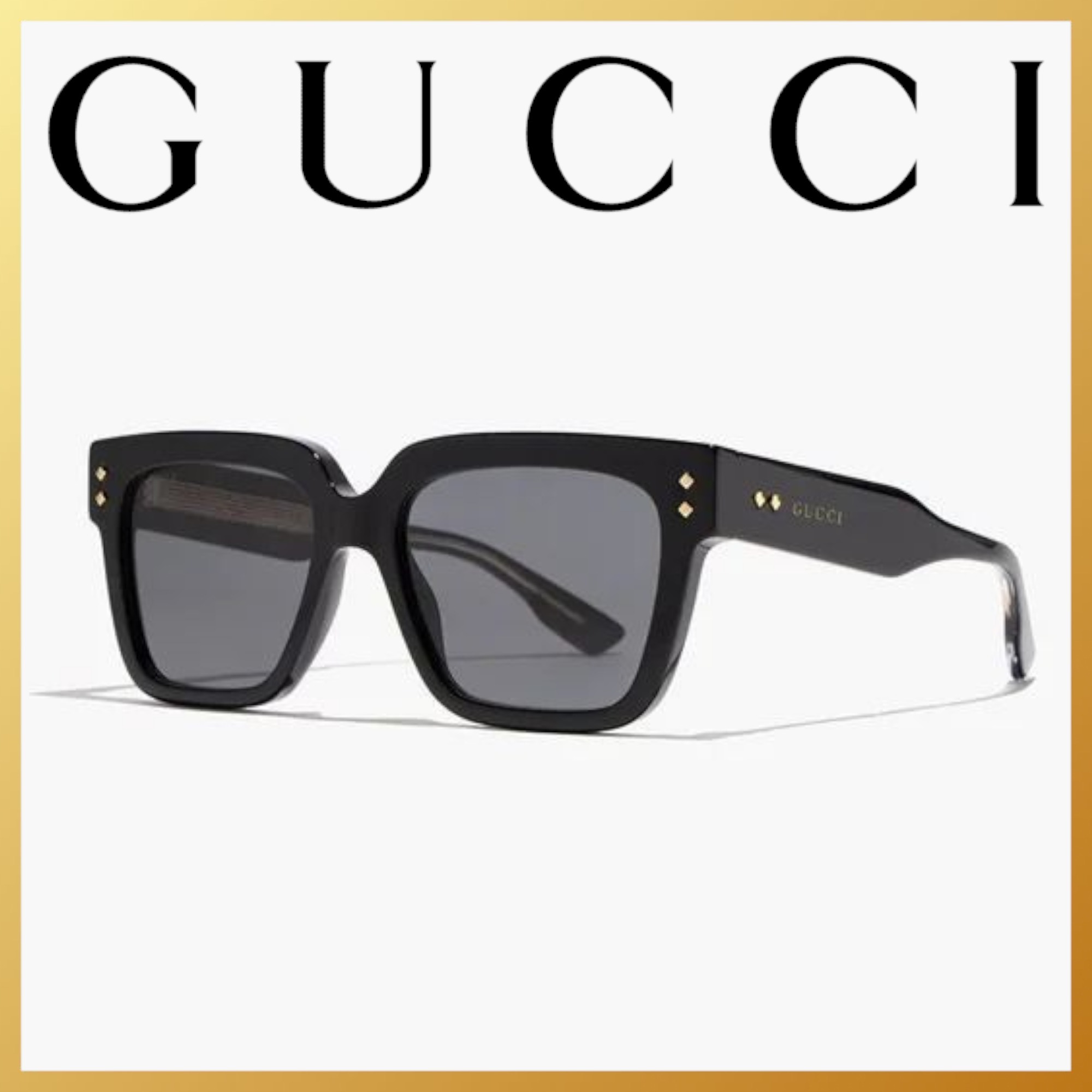 ● GUCCI ● サングラス Black / Grey / 54mm