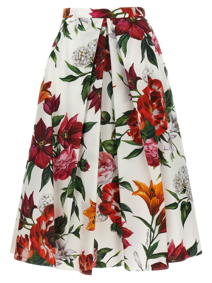 【関税＆送料込み】Dolce & Gabbana Floral Midi Skirt