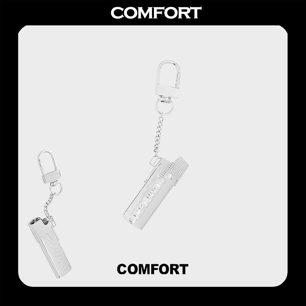 キーホルダー・キーリング [COMFORT] Logo Lighter Case Key Ring
