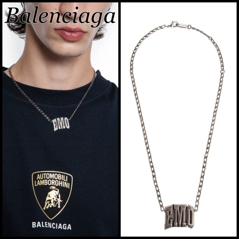 【関税込】BALENCIAGA バレンシアガ◆EMO チェーン ネックレス