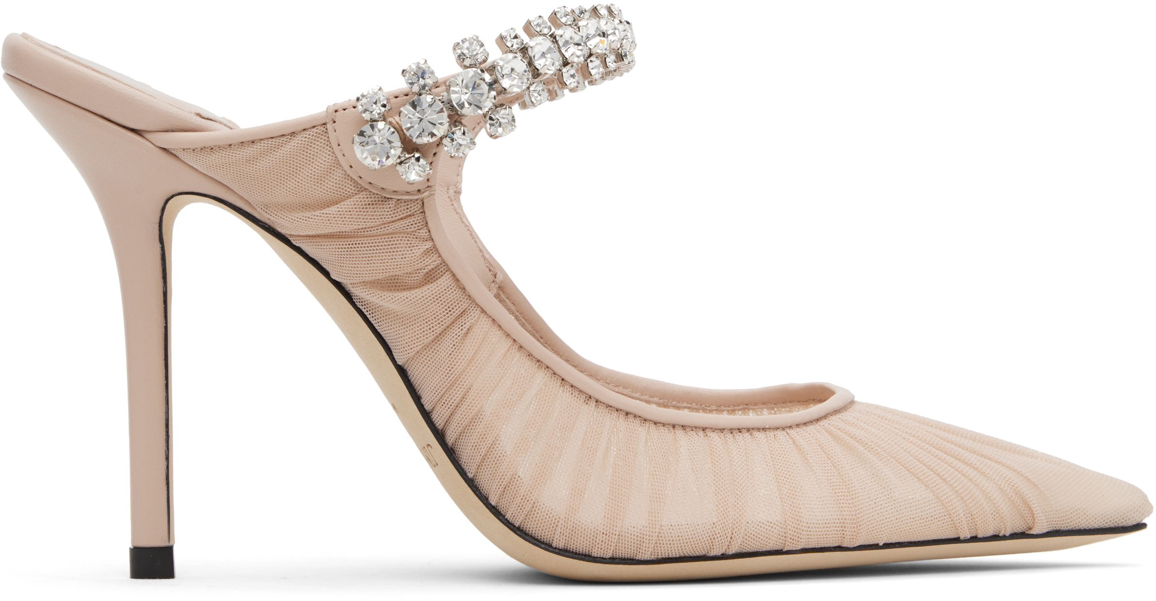 【関税込み】Jimmy Choo SSENSE限定 ピンク Bing 100 ミュール