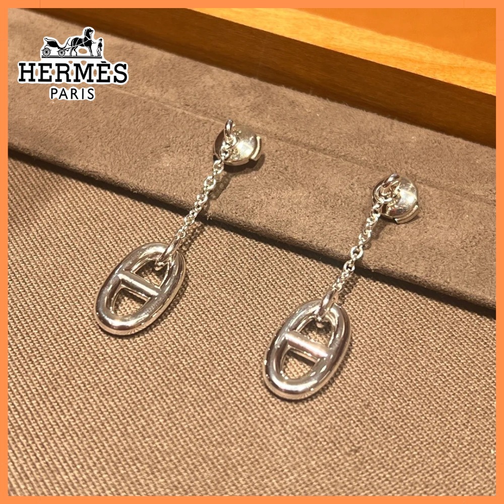 入手困難な名品ピアス★【HERMES】ファランドールMM