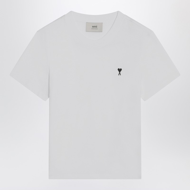 【関税&送料込】Ami Paris T-Shirt Ami De Coeur White In Cott