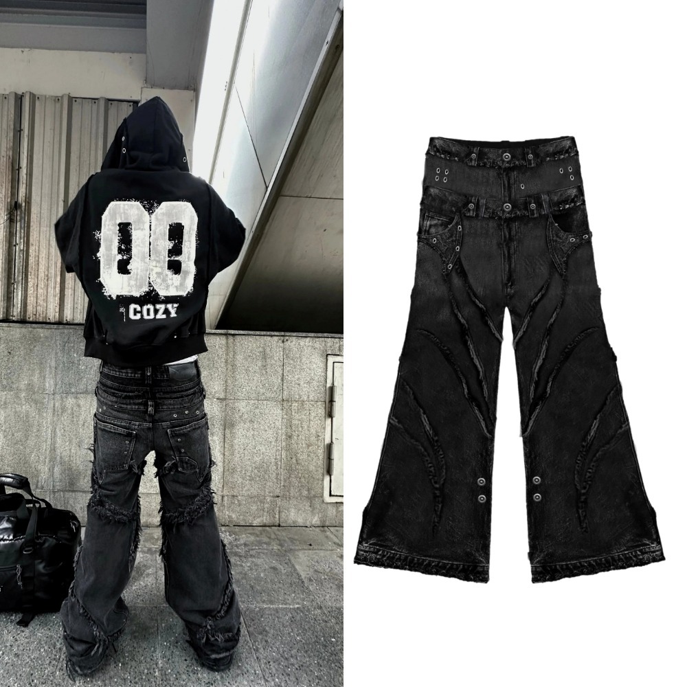 COZY WORLDWIDE コージーワールドワイド ダメージ バギー デニム