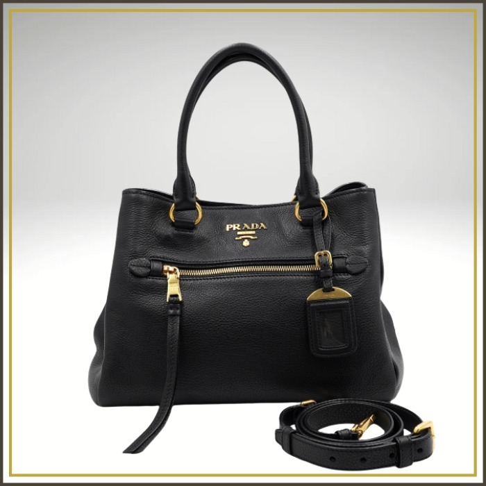 PRADA プラダ / VITELLO PHENIX トートバッグ【A-付属品有】