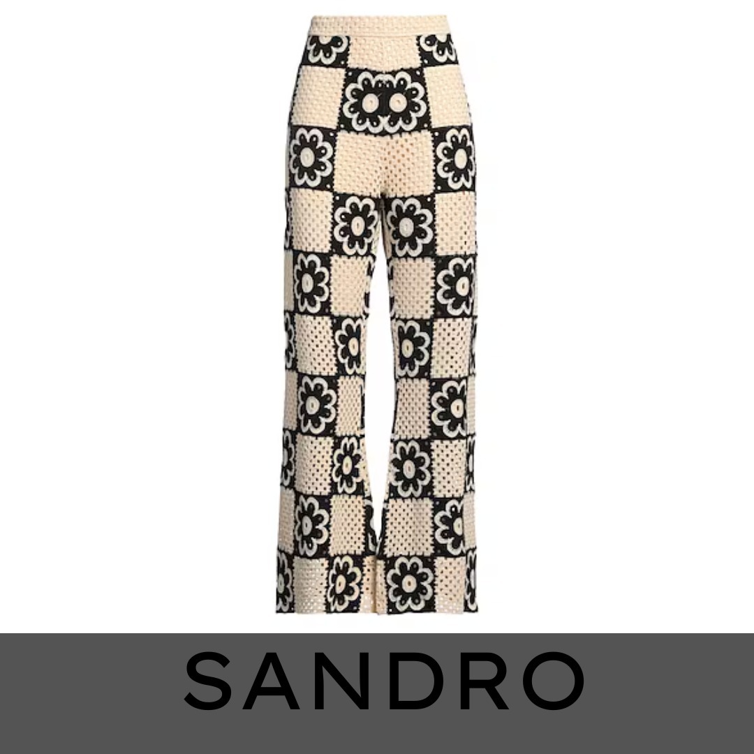 [国内発送] SANDRO★花柄ロングパンツ