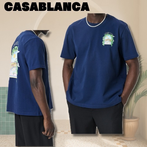 [CASABLANCA]グラフィック ラルシュ テニスクラブ Tシャツ