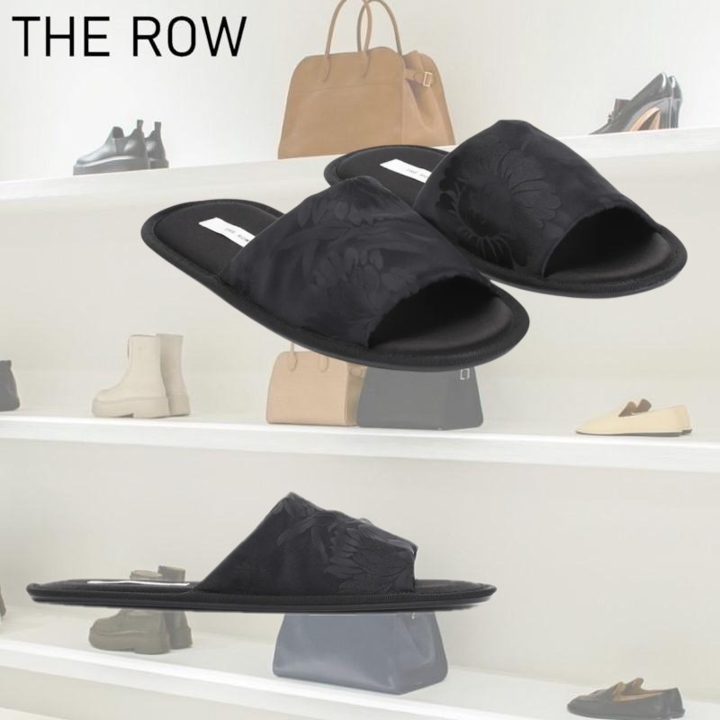 【THE ROW】Frances オープントゥ スリッパ